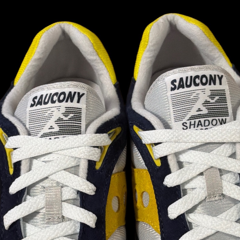 🔥Saucony SHADOW 6000  Men's size 11 Sneakers -Navy, Yellow, Blk, & White *NEW* - Picture 12 of 13